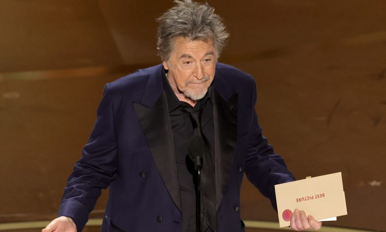 Al Pacino’s Awkward 2024 Oscars Flub Made A Mess Of The Night’s Biggest Award