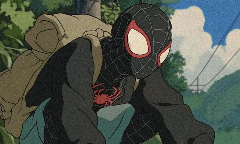 AI Reimagines Spider-Man As A Studio Ghibli Film